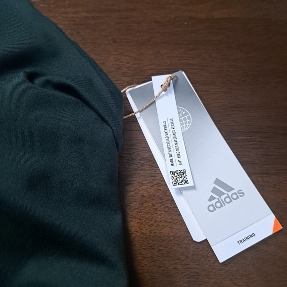 NWT ADIDAS TRAINING SPORTS BRA IN SHADOW GREEN - Picture 7 of 12